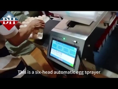 ستة فوهات آلية البيض رذاذ آلة ترميز الطباعة